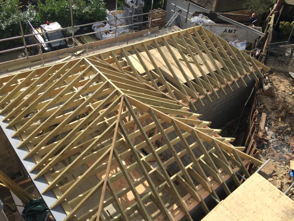 Pitched roof construction