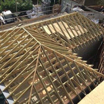Pitched roof construction